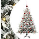  Umjetno prethodno osvijetljeno božićno drvce s kuglicama Zelena | shoptok.hr