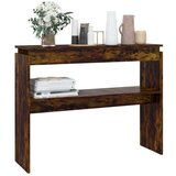  Konzolni stol dimljeni hrast 102x30x80 cm od konstruiranog drva | shoptok.hr