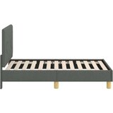  Posteljica za malčke z vzglavjem Temno siva 70 x 140 cm blago, (5000105134) | Shoptok.si