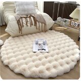 Mila Home Bež pralna okrogla preproga ø 80 cm Bubble Cream – | Shoptok.si