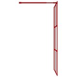  Stijenka za walk-in tuš sa staklom ESG crvena 115 x 195 cm | shoptok.hr