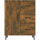  Komoda boja dimljenog hrasta 69,5x34x90 cm konstruirano drvo | shoptok.hr