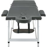 vidaXL Masažni stol s 3 zone i aluminijskim okvirom antracit 186x68 cm | shoptok.hr