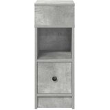 vidaXL Nočna omarica z predalom betonsko siva 25x31x66 cm | Shoptok.si