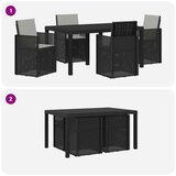  Komplet za jedilnico v vrtu 5 pcs Antracit in svetlo siva PP, (5000301195) | Shoptok.si