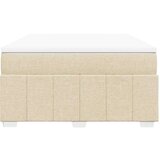 vidaXL Krevet s oprugama i madracem krem 160x200 cm od tkanine | shoptok.hr