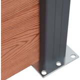  Set panela za ogradu smeđi 526 x 186 cm WPC | shoptok.hr