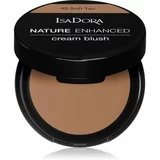 IsaDora Nature Enhanced Cream Blush kompaktno rdečilo s čopičem in ogledalom odtenek 40 Soft Tan 3