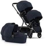 Redsbaby NUVO 2 Twin dječja kolica za blizance 2u1, Midnight Blue | shoptok.hr