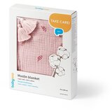 BabyOno Muslim pamučna dekica 75x100 cm, roza | shoptok.hr