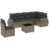 7-dijelni set vrtnih sofa sivi od poliratana | shoptok.hr