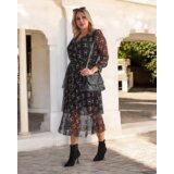Resti Black mesh midi dress with print | shoptok.hr