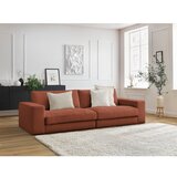 Bobochic Paris Sedežna garnitura iz rebrastega žameta v barvi terakote 274 cm Leonard – | Shoptok.si