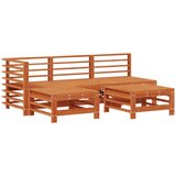  Vrtna dnevna garnitura 5 pcs Voskan Rjava Masivna borovina, (5000301200) | Shoptok.si