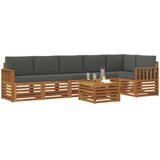  Set vanjskih sofa 7 kom. Prirodna i antracit Poliester | shoptok.hr