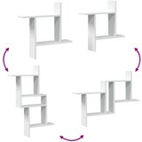  Zidne police 2 kom bijele 50 x 12 x 50 cm konstruirano drvo | shoptok.hr