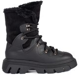 SEASTAR Women's black lace-up snow boots with fur on the platform | shoptok.hr