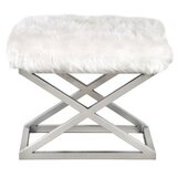 Atelier Del Sofa Tabure 50x42x40cm, Srebrno-Bijelo | Eponuda.ba