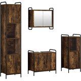  Set ormarića za kupaonicu 4 kom. Dimljeni hrast | shoptok.hr