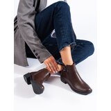 SHELOVET Classic brown women's boots Cene