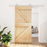  Klizna vrata s priborom za montažu 95 x 210 cm masivna borovina | shoptok.hr