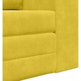 vidaXL Podni kauč na razvlačenje 2-u-1 Žuti 148x71x83 cm Velvet | shoptok.hr