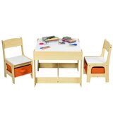  Dječji stol i 2x stolica, dječji namještaj, drvena dječja stolica i stol, od 3 do 7 godina | shoptok.hr