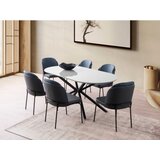 Hanah home Trpezarijski sto Aura-3013, 180x90x79 cm, Svijetlosiva | Eponuda.ba