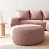 Rodier Rožnat tabure iz tkanine bouclé Monce – | Shoptok.si