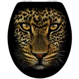 Poseidon WC deska Leopard (MDF, snemljiva, počasno spuščanje)
