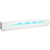 Maison Chic TV omarica - TV stojalo - Televizijska omarica z LED lučkami bela 300x35x40 cm, (21700043) Cene