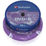 Verbatim DVD + R disk 4,7 GB 16x, (AZO) 25 kos | Shoptok.si