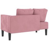  Počivaljka s jastucima ružičasta baršunasta | shoptok.hr