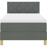 Krevet s opruga kutije Tamno siva 100 x 200 cm tkanina | Eponuda.com