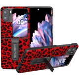 INORCO ABEEL Za Oppo Find N2 Flip 5G Leopard vzorec Kickstand Cover PU usnje + PC odporen na udarce etui za telefon, (22036660) Cene
