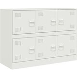 Maison Chic Komoda - Predalnik bela 99x39x73 cm jeklo, (21715833) Cene