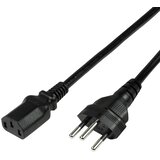 Logilink tok priključni kabel [1x švicarski moški konektor - 1x moški konektor IEC\, C13] 1.80 m črna, (20415081) | Shoptok.si
