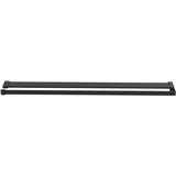 Pregrada za tuš s polico črna 100x195 cm ESG steklo in aluminij | Shoptok.si
