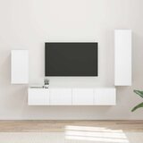  Set TV komoda Zidne 3 pcs Visoki sjaj bijela Konstruirano drvo | shoptok.hr