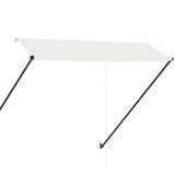 Tenda na uvlačenje s LED svjetlima 300 x 150 cm krem | shoptok.hr