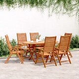  Vrtni naslonjači 6 kom 56 x 72 x 107 cm masivno bagremovo drvo | shoptok.hr