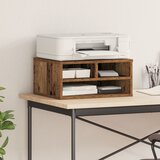 vidaXL Stojalo za tiskalnik dimenzije 49x40x22.5 cm iz umetnega lesa Stari les | Shoptok.si