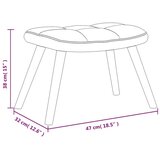  Stol za sproščanje s stolčkom vinsko rdeč žamet, (20957440) | Shoptok.si