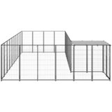  Kavez za pse crni 19,36 m² čelični | shoptok.hr