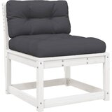  5-dijelni set vrtnih sofa s jastucima bijeli masivna borovina | Eponuda.ba