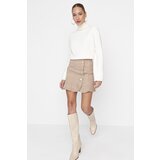 Trendyol Brown Buttoned Skirt Cene