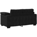  Dvosjed Crni 160x77x82 cm Baršun | Shoptok.si