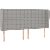 Maison Chic vzglavna omarica - nočna omarica - posteljna omarica z ušesi svetlo sivo 203x23x118/128 cm blago, (21709120) Cene