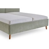 Meise Möbel Svetlo zelena oblazinjena zakonska postelja z letvenim dnom 180x200 cm Piano – | Shoptok.si