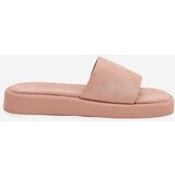Boto Women's Platform Slippers Made Of Eco Suede Dirty Pink Jorina | Eponuda.ba
